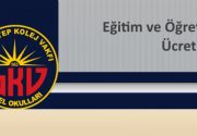 Gaziantep Kolej Vakfı Eğitim Öğretim Kayıt Ücretleri