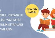 MEB İlkokul, Ortaokul ve Lise Yaz Tatili Etkinlik Kitapları Yayımlandı