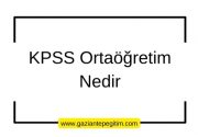 KPSS Ortaöğretim Nedir?