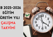 MEB 2025-2026 Eğitim Öğretim Yılı Çalışma Takvimi