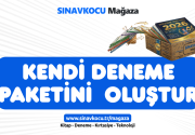 Kendi Deneme Paketini Oluştur SINAVKOCU Öneriyor